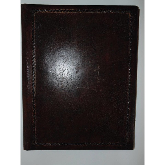 Vintage Leather Bulgarian Communist Party БКП NoteBook Hard Cover Journal Folder - Picture 7 of 10